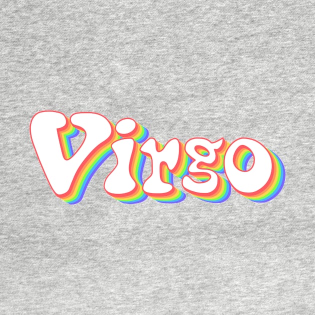 Retro Rainbow Virgo by Scarlett Blue